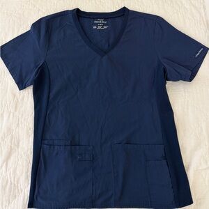 Cherokee Flexibles Deep Blue V-Neck Scrub Top